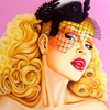 Cuadro: Amanda Lepore / Pintor: Juan Grande