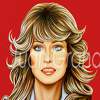 Cuadro: Farrah Fawcett / Pintor: Juan Grande