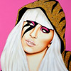 Cuadro: Lady Gaga (Capucha) / Pintor: Juan Grande